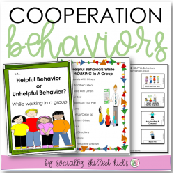 Cooperation Behaviors | Differentiated Social Skills Activities For K-5th Grade